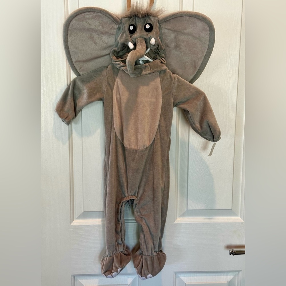Spirit Halloween Child’s ELEPHANT Costume 2 Pc. Size 6-12 Mo. Pre-owned. CLEAN